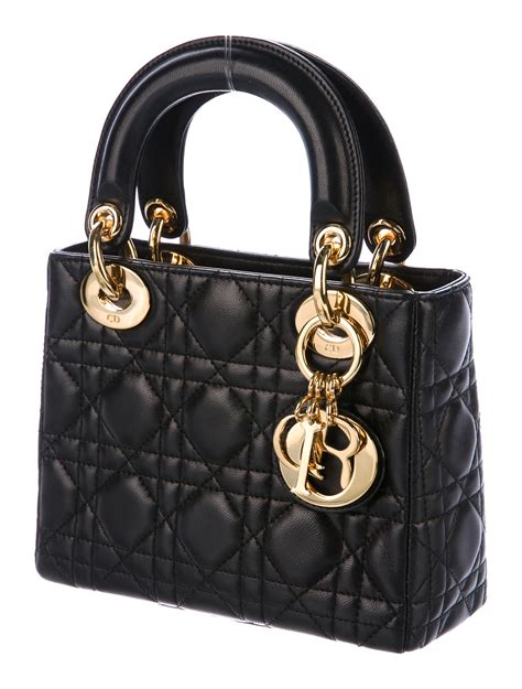 black lady dior bag|christian Dior mini lady bag.